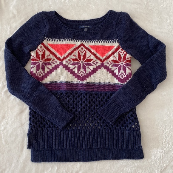 Patterned long sleeve sweater - Picture 3 of 3